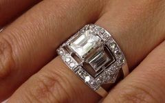 Wide Band Diamond Anniversary Rings