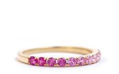 25 The Best Pink Sapphire Semi Eternity Rings