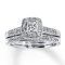 Princess Cut Diamond Wedding Rings Sets