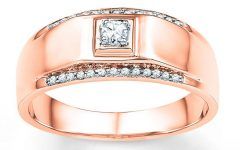Rose Gold Male Wedding Bands
