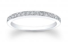 15 Ideas of Thin Wedding Bands with Diamonds