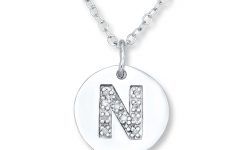 Letter N Alphabet Locket Element Necklaces