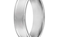 6mm White Gold Wedding Bands