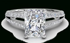 Rectangular Radiant Cut Diamond Engagement Rings