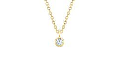 Diamond Necklaces in Yellow Gold