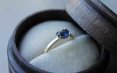 Stackable Oval Cut Sapphire Rings
