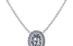 2024 Best of Oval Sparkle Halo Pendant Necklaces