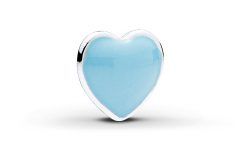 The Best Baby Blue Enamel Blue Heart Petite Locket Charm Necklaces