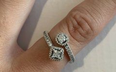 25 Ideas of Sparkling Square & Circle Open Rings