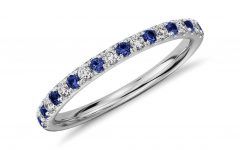 The 15 Best Collection of Diamond and Sapphire Wedding Rings