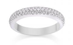 Top 15 of Pave White Gold Diamond Wedding Bands