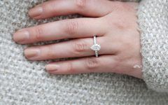 Petite Pear Shape Diamond Rings with Pave