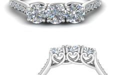 25 The Best Petite 3 Diamonds Rings with Pave