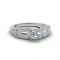 Vintage Style Princess Cut Diamond Engagement Rings