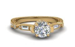  Best 15+ of Vintage Style Yellow Gold Engagement Rings