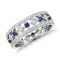 Diamond and Sapphire Anniversary Rings
