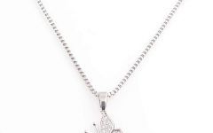 Pink Pavé Butterfly Collier Necklaces