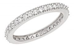25 Ideas of Sparkling Pavé Band Rings