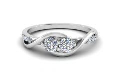 Embedded Diamond Engagement Rings