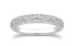Pave Diamond Wedding Rings
