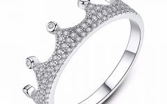 25 Ideas of Black Sparkling Crown Rings