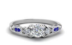Vintage Style Sapphire Engagement Rings