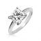 Silver Princess Cut Diamond Engagement Rings