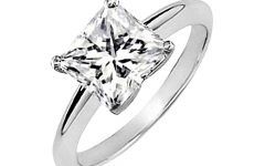 15 Best Silver Princess Cut Diamond Engagement Rings