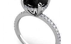 15 Collection of Black Diamond Wedding Rings for Her