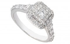 Diamond Cluster Wedding Rings