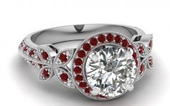 15 Best White Gold Ruby Engagement Rings
