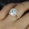 Round Cushion Cut Diamond Engagement Rings